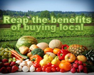 buying from local farmers markets are social